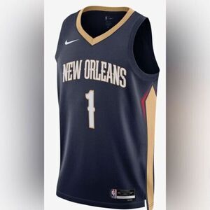 NWT NIKE NBA New Orleans Pelicans Zion Williamson 1 Basketball Jersey - Large